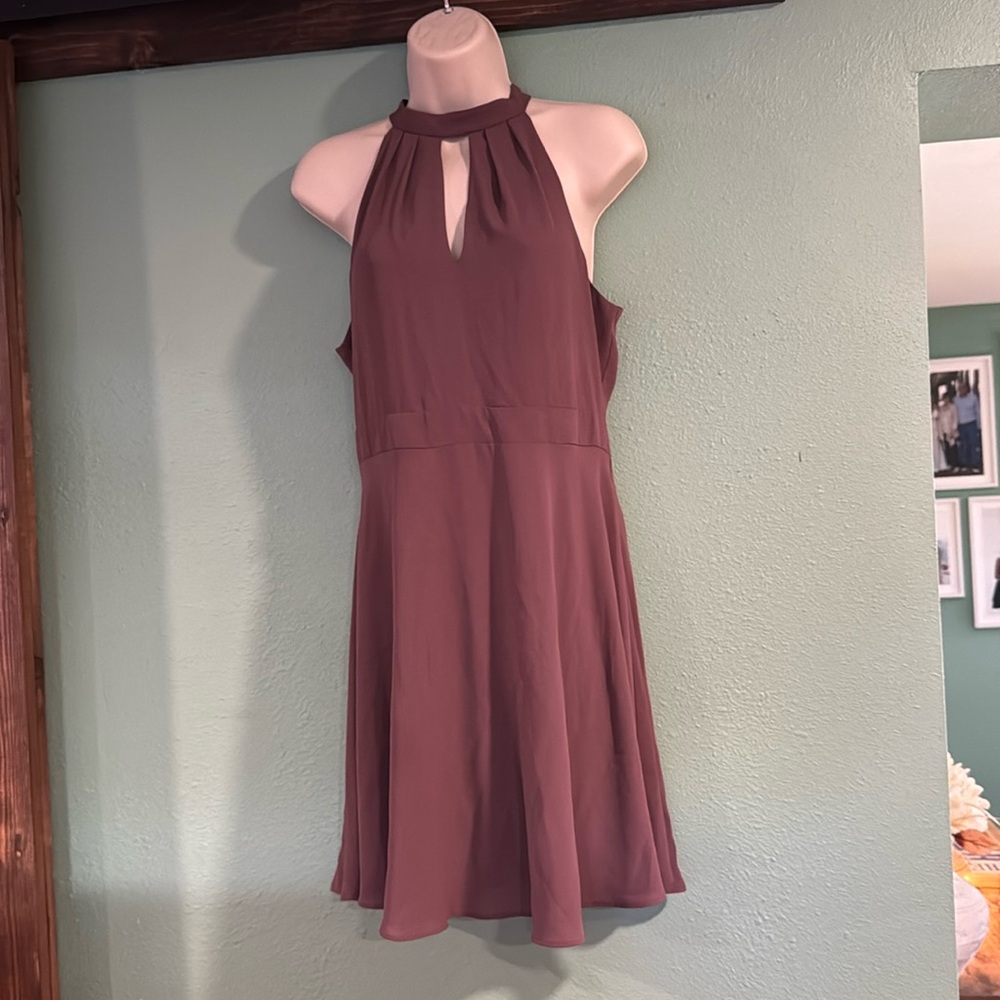 Halter mini dress